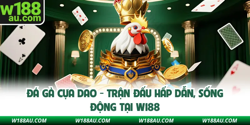 Đá Gà Cựa Dao - Trận Đấu Hấp Dẫn, Sống Động Tại W188